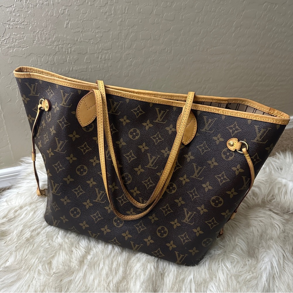 Louis Vuitton Brown and Tan Monogram Tote